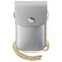 Hello Kitty Leather Metal Logo Chain bag - silver, Hello Kitty 3666339190156 3666339190156