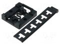 DIN rail mounting bracket; black COMBIPLAST CP-23-132