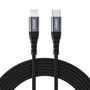 USB-C - Lightning Choetech IP0042 MFi cable 480Mb/s 3A 3m - black, Choetech 6971824975925 6971824975925