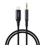 Choetech AUX009 Lighting / mini jack 3.5mm cable 2 m - black, Choetech 6932112104168 6932112104168