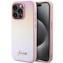 Guess Saffiano Iridescent Script case for iPhone 14 Pro Max - pink, Guess 3666339224776 3666339224776