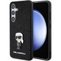 Karl Lagerfeld Fixed Glitter Ikonik Logo Metal Pin case for Samsung Galaxy S24+ - black, Karl Lagerfeld 3666339242091 3666339242091