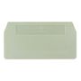 Partition plate (terminal), End and intermediate plate, 59.5 mm x 30.5 mm, dark beige Weidmuller 1608740000 04008190190859