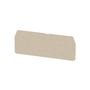 Partition plate (terminal), End and intermediate plate, 79.4 mm x 30.5 mm, dark beige Weidmuller 1608800000 04008190190927