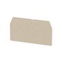 Partition plate (terminal), End and intermediate plate, 65 mm x 37 mm, dark beige Weidmuller 1608830000 04008190207045