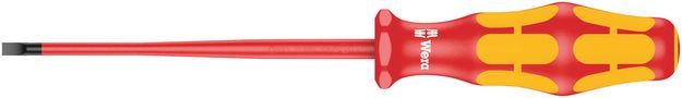 160 iS VDE Insulated screwdriver with reduced blade diameter for slotted screws, 0.6x3.5x100, Wera 05006440001