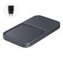 Samsung Duo EP-P5400TBEGEU 15W inductive charger with mains charger and power cable - black, Samsung EP-P5400TBEGEU EP-P5400TBEGEU