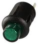 SWITCH, PUSH BUTTON, SPST, GREEN R13-548DL-05-BG