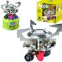 Gas camping stove with gas cartridges (thread or valve) ATOS piezo igniter 1.8kW, Meva UKP06011P UKP06011P