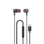 Dudao X1PROT In-Ear Wired USB-C Headphones 1.2m - Black, Dudao X1PROT black X1PROT black