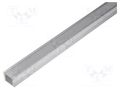 Profiles for LED modules; transparent; L: 2m; FPDS4; aluminium OPTOFLASH OF-PROFPDS4ALU-2