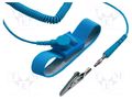 Wristband; ESD; W: 19mm; blue; 1MΩ; Leng.after stretch: 1.8m ENGINEER OPASKA-ESD