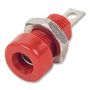 BANANA SOCKET, 15A, 4MM, PANEL, RED 108-0902-001