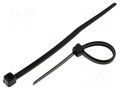 Cable tie; L: 62mm; W: 2.4mm; black; polyamide; 78.5N; Ømax: 11mm KSS WIRING CV-060B