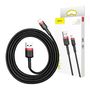 Baseus Cafule Cable USB Lightning 2A 3m (Black+Red), Baseus CALKLF-R91