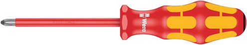 165 i PZ VDE Insulated screwdriver for Pozidriv screws, PZ 2x100, Wera 05006164001