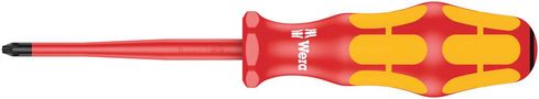 165 iS PZ VDE Insulated screwdriver with reduced blade diameter for Pozidriv screws, PZ 1x80, Wera 05006460001