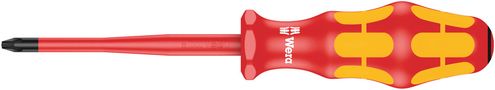 165 iS PZ VDE Insulated screwdriver with reduced blade diameter for Pozidriv screws, PZ 2x100, Wera 05006461001