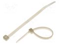 Cable tie; L: 120mm; W: 4.8mm; natural; polyamide; 215.5N; Ømax: 28mm KSS WIRING CV-120L