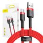 Baseus Cafule USB-C Cable 2A 3m (Red), Baseus CATKLF-U09