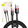 Baseus Cafule Micro USB Cable 2A 3m (Black+Red), Baseus CAMKLF-H91