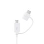 Samsung Combo EP-DG930DWEGWW Cable USB-A / micro USB - USB-C 1.5m - white, Samsung EP-DG930DWEGWW EP-DG930DWEGWW