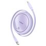 Baseus Free2Pull Cable Retractable USB-C / Lightning 20W 1m - Purple, Baseus P10364501511-00 P10364501511-00
