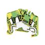 PE terminal, Tension-clamp connection, 2.5 mm², 800 V, Number of connections: 3, Number of levels: 1, Green/yellow Weidmuller 1706090000 04008190915438