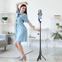Tech-Protect L04S Bluetooth Selfie Stick with Tripod up to 95cm and 360 Head - Black, Tech-Protect 5906203694761 5906203694761