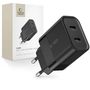 Tech-Protect C20W charger 2x USB-C PD 20W - black, Tech-Protect 5906203695768 5906203695768