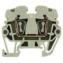 Feed-through terminal block, Tension-clamp connection, 2.5 mm², 500 V, 24 A, Number of connections: 2 Weidmuller 1720920000 04008190376789
