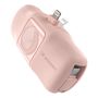 Wozinsky WF16-YLS 5000mAh 15W Lightning Mini Power Bank with Built-in USB-C Cable and Apple Watch Charger - Pink, Wozinsky 5907769364594 5907769364594