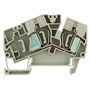 Feed-through terminal block, Tension-clamp connection, 6 mm², 800 V, 41 A, Number of connections: 2 Weidmuller 1771380000 04032248143115