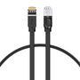 Baseus Cat 6 UTP Ethernet RJ45 Cable Flat 1m black, Baseus PCWL-B01