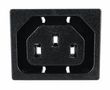 CONN, IEC C13 OUTLET, 15A, 250VAC, PANEL 716W-15/05