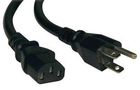 POWER CORD, NEMA 5-15P/IEC C13, 1FT, 10A P006-001