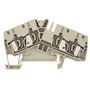Feed-through terminal block, Tension-clamp connection, 4 mm², 800 V, 32 A, Number of connections: 4 Weidmuller 1806980000 04032248279319