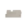 Partition plate (terminal), End and intermediate plate, 57.55 mm x 34.65 mm, dark beige Weidmuller 1855220000 04032248396528