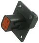 RECEPT, FLANGE, THIN WALL, 4WAY, PIN DT04-4P-CL06