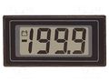 Voltmeter; digital,mounting; 0÷200mV; on panel; snap fastener LASCAR DPM116