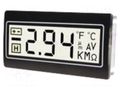 Voltmeter; digital,mounting; -200÷200mV; on panel; LCD; 3,5 digit TDE INSTRUMENTS DPM962-TW