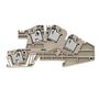 Multi level installation terminal block, PUSH IN, 4 mm², 400 V, 32 A, Number of connections: 4, Number of levels: 2, dark beige Weidmuller 1847630000 04032248409716