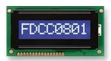 DISPLAY, ALPHANUMERIC, 8X1, WHITE FC0801A04-NSWBBW-91SE
