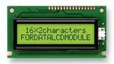 DISPLAY, ALPHANUMERIC, 16X2, YELLOW GRN FC1602E01-FHYYBW-51SK