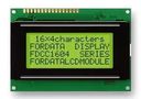 DISPLAY, ALPHANUMERIC, 16X4, YELLOW GRN FC1604A01-FSYYBW-51SR