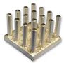 LED HEATSINK, WITH PINS, SQUARE ICK S 14 X 14 X 10