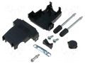 Enclosure for connectors: D-Sub; D-Sub 15pin,D-Sub HD 26pin ENCITECH DSSK-P-15-L-K