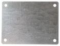 ENCLOSURE BACK PANEL, ALUM, 14.8"X12.9" ALBP1614