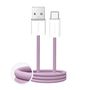 Puro Fabrik 2.0 10W USB-A - USB-C Braided Cable 1.5m - Pink, Puro PUCAC10WFABK415MTPNK PUCAC10WFABK415MTPNK