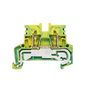 PE terminal, Tension-clamp connection, 2.5 mm², 800 V, Number of connections: 2, Number of levels: 1, Green/yellow Weidmuller 1933760000 04032248586790